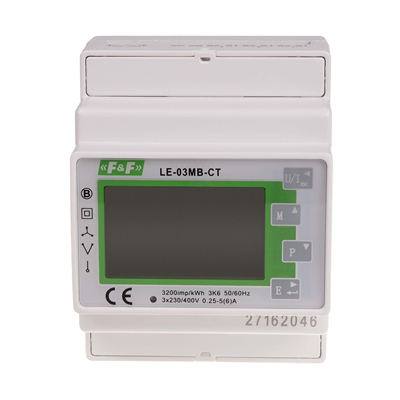 Three-phase bidirectional indirect meter, semi-indirect, M-BUS, 100(5)A; MID
