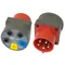 Three-phase socket adapter 32A AGT-32P 5 contacts