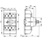 Three-pole switch disconnector 80A+N (non-switchable N pole) with a handle on the switch