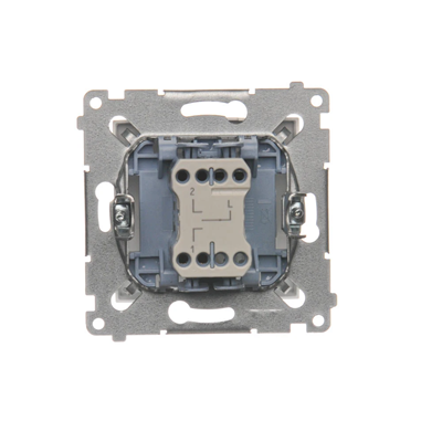 Three-position shutter switch 1-0-2, white
