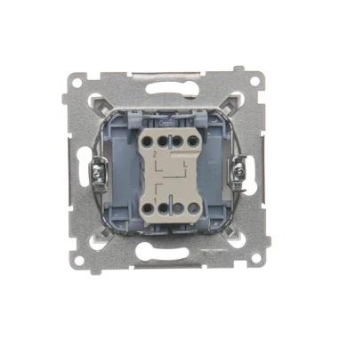 Three-position shutter switch 1-0-2, white