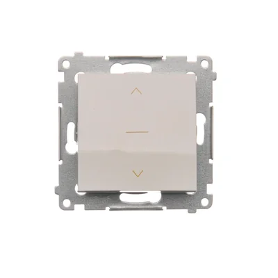 Three-position shutter switch 1-0-2, white