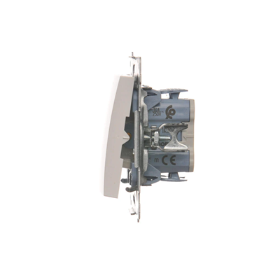 Three-position shutter switch 1-0-2, white