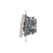 Three-position shutter switch 1-0-2, white