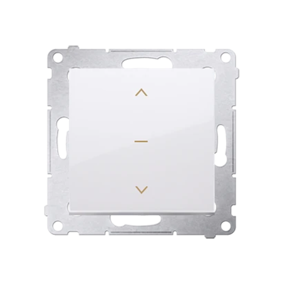 Three-position shutter switch 1-0-2, white