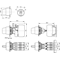 Three-position twist switch white 2 NO contacts illuminated 24V AC/DC nickel-plated ring