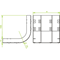 Three track arch width 250mm height 38mm