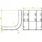 Three track arch width 250mm height 38mm