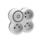 Three-way plug splitter with grounding switch