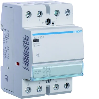 Tichý stykač 12VAC/DC 4NO 40A