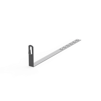 Tile holder with clip clamp 415x100mm