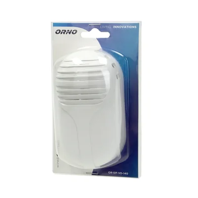 Timbre electromecánico cableado estándar de 230 V, monotono, blanco.