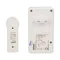 Timbre inalámbrico DISCO DC, 230V 80dB 100m con sistema de aprendizaje, blanco