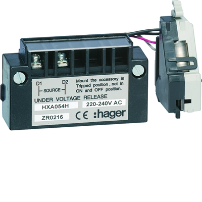 Time delay undervoltage release x160-x250 220-240VAC