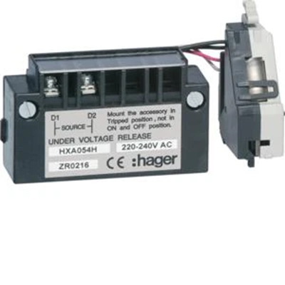 Time delay undervoltage release x160-x250 220-240VAC