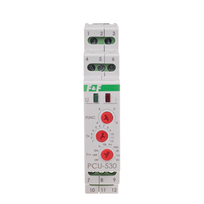 Time relay 10-function contact: 3xNO/NC 100-264V AC/DC