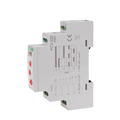 Time relay 10-function contact: 3xNO/NC 100-264V AC/DC