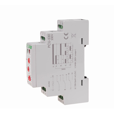 Time relay 10-function contact: 3xNO/NC 100-264V AC/DC