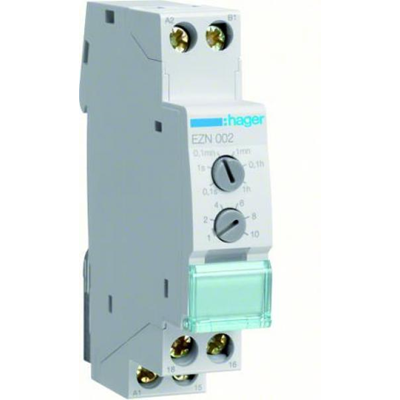 Time relay 12-230VAC/12-48VDC 1P 8A with delayed shutdown