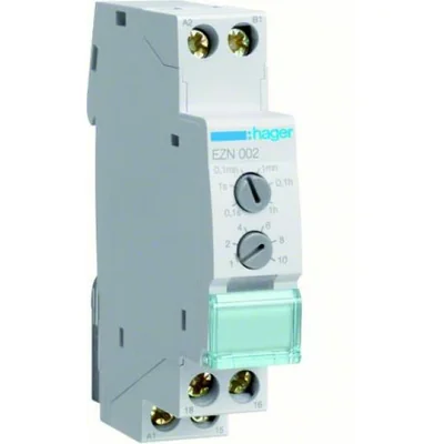 Time relay 12-230VAC/12-48VDC 1P 8A with delayed shutdown