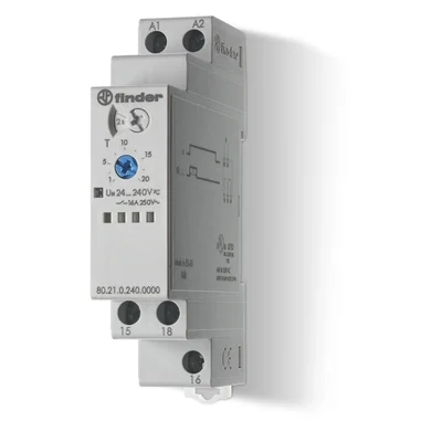 Time relay 1CO 16A 24-240V AC/DC