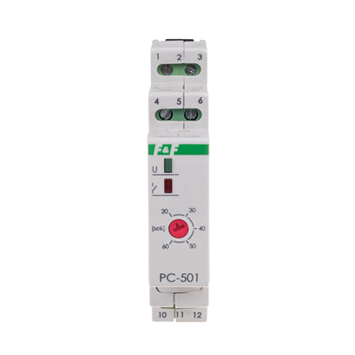 Time relay 230V AC 16A contacts: 1NO/NC