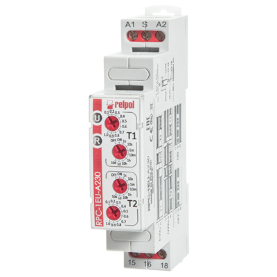 Time Relay 230V AC 1P AgSnO2 16A / 250V AC