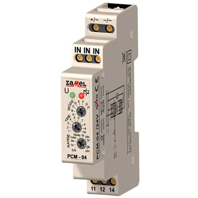 Time relay 24V AC/DC TYPE: PCM-04/24V