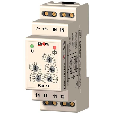 Time relay 24V AC/DC TYPE: PCM-10/24V