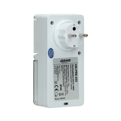 Timer elettronico, 8 programmi, IP44