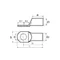 Tinned copper tubular ring terminal 150mm² for M12 screw 5 pcs.