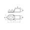Tinned copper tubular ring terminal 95mm² for M12 screw 10 pcs.