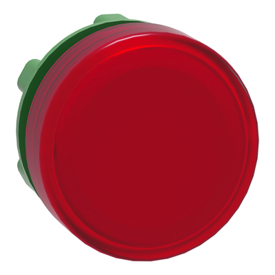 Tipica lampada di segnalazione in plastica a LED rosso