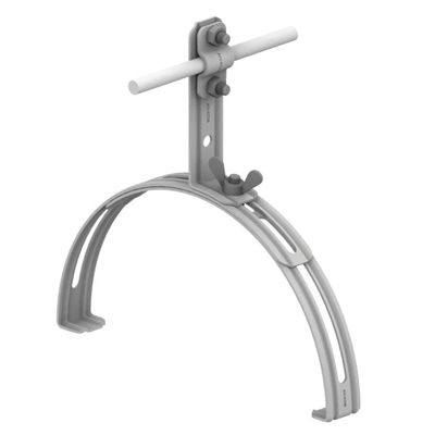 Tirador para cumbrera, extensible, roscado, altura 12 cm, galvanizado en caliente