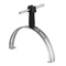 Tirador para cumbrera, pestillo de acero extensible, altura 7 cm, poste negro