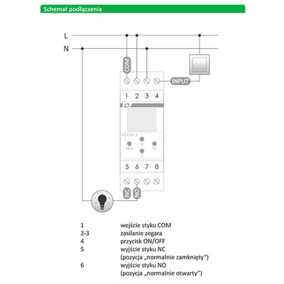 Тижневий програмований таймер PCZ-521.3 PLUS