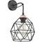 TK-Lighting Aplique GALAXY negro-cobre/negro 1xE27 1735