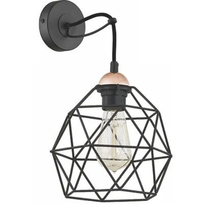 TK-Lighting kinkiet GALAXY czarny-miedź/czarny 1xE27 1735
