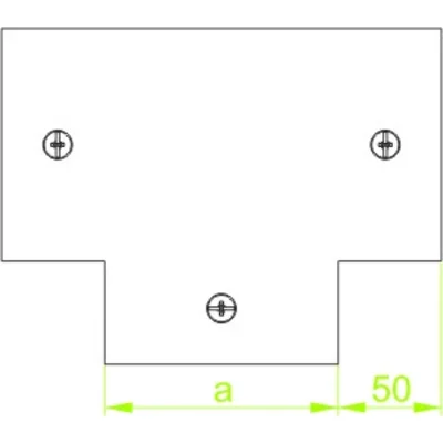 TKMC200H100 T-Stück, Blechdicke - 2 mm