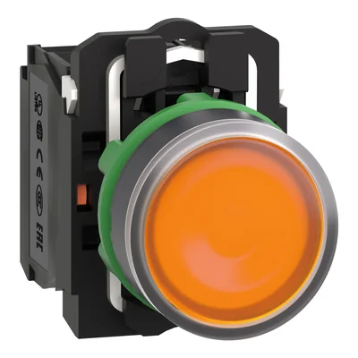 Tlačítko Harmony XB5 Flat, oranžová LED 230/240V