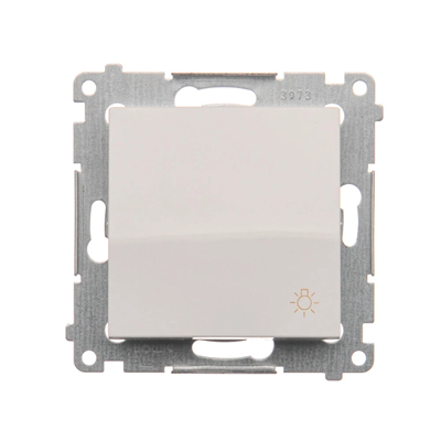 Tlačítko "Světlo" (modul) 10A 230V bílé rychlospojky