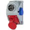 Toma con interruptor "COMBO-POL" IP44 32A 400V 3P+Z+N Toma 230V, apagada 0-1