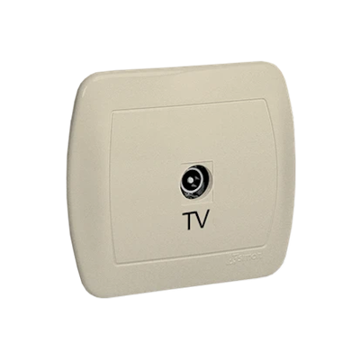 Toma de antena individual, beige