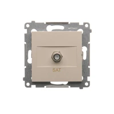 Toma de antena SAT individual (módulo), crema