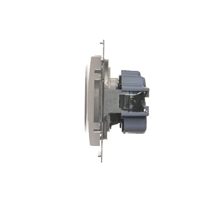 Toma de corriente con puesta a tierra y persianas (módulo) 16A 250V conectores rápidos blancos