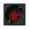 Toma de corriente individual K45 DATA SCHUKO 16A 250V gris grafito