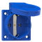 Toma de corriente panel 230V SCHUKO azul entrada de cables trasera (estándar) IP55