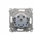 Toma de corriente para versión IP44 con persiana. para múltiples cuadros (módulo) 16A 250V trampilla trans. Blanco