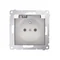 Toma de corriente para versión IP44 con persiana. para múltiples cuadros (módulo) 16A 250V trampilla trans. crema
