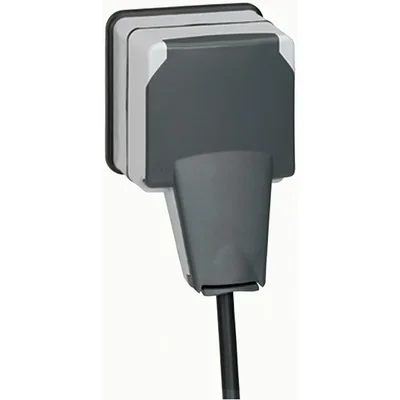 TOMA DE CORRIENTE PLEXO IP66 2P+Z CON TAPA DE BLOQUEO 16 A - 250V~ - MONTAJE EN SUPERFICIE